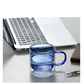 Doppel -Wandglas -Tee -Tasse mit Deckel